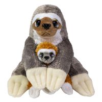 Lumo Stars knuffel luiaard caramel en coffee, 24cm