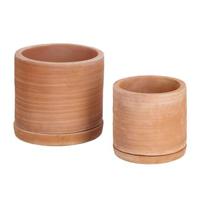 Kave Home Karlina Terracotta Bloempotten - Set van 2