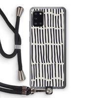 Moroccan stripes: Samsung Galaxy A31 Transparant Hoesje met koord