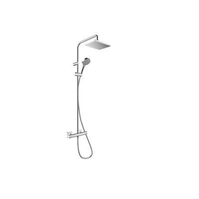Regendouche set HansGrohe Vernis Shape Showerpipe 230 1 Jet met Douchethermostaat Chroom