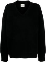 Le Kasha pull en cachemire à col v - Noir