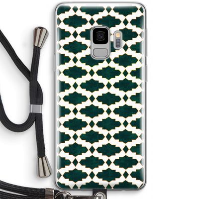 Moroccan tiles: Samsung Galaxy S9 Transparant Hoesje met koord
