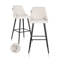 Bar stoel Brooke cream unicorn (set van 2)