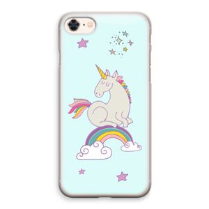 Regenboog eenhoorn: iPhone 8 Transparant Hoesje
