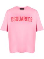 DSQUARED2 t-shirt en coton à logo imprimé - Rose