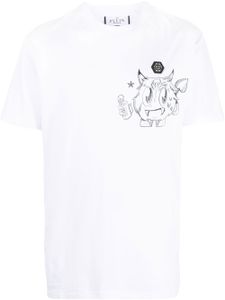 Philipp Plein t-shirt à imprimé graphique - Blanc