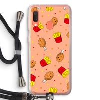 Chicken 'n Fries: Samsung Galaxy A20e Transparant Hoesje met koord