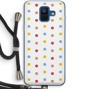 Bollen: Samsung Galaxy A6 (2018) Transparant Hoesje met koord