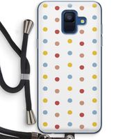Bollen: Samsung Galaxy A6 (2018) Transparant Hoesje met koord