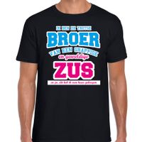 Ik ben de trotse broer cadeau t-shirt zwart voor heren - thumbnail