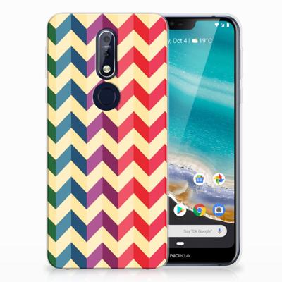 Nokia 7.1 | TPU bumper | Zigzag Multi Color Nokia 7.1 | TPU bumper | Zigzag Multi Color