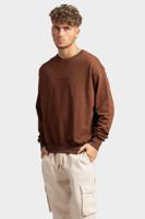 Family First Milano Basic Sweater Heren Bruin - Maat S - Kleur: Bruin | Soccerfanshop