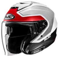 HJC i31 Tevis, Jethelm of scooter helm, Mat wit Rood HJC i31 Tevis, Jethelm of scooter helm, Mat wit Rood