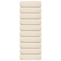 VidaXL Gastendoekjes frogn 10 st 30x50 cm 360 g/m² crème