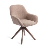 Jesper Home Eetkamerstoel 'Kushi' Revolve Oak Walnut, kleur Stone Haze