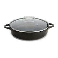 Pan met Deksel Valira 4137/25 Zwart 5,5 L