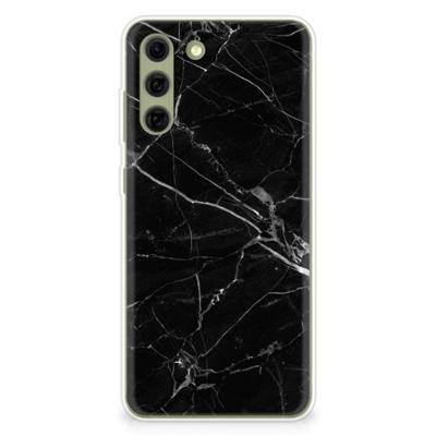 Samsung Galaxy S21FE | TPU | Siliconen hoesje | Marmer Zwart - Origineel Cadeau Vader
