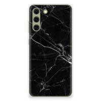 Samsung Galaxy S21FE | TPU | Siliconen hoesje | Marmer Zwart - Origineel Cadeau Vader