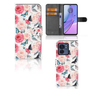 Motorola Edge 40 Hoesje Butterfly Roses