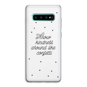 Confetti: Samsung Galaxy S10 Plus Transparant Hoesje