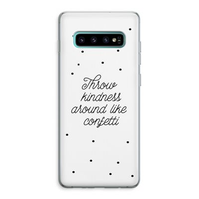 Confetti: Samsung Galaxy S10 Plus Transparant Hoesje