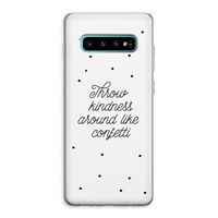 Confetti: Samsung Galaxy S10 Plus Transparant Hoesje