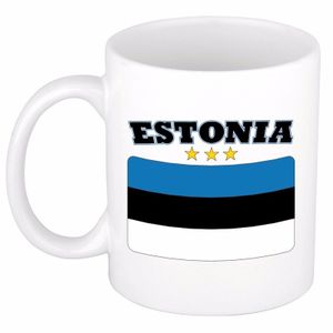 Beker / mok met vlag van Estland 300 ml   -