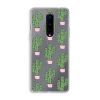 Cactus Lover: OnePlus 8 Transparant Hoesje