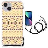 iPhone 14 Plus Doorzichtige Silicone Hoesje Aztec Yellow