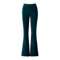 America Today fluwelen flared legging petrol - thumbnail