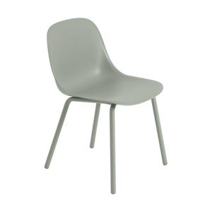 Muuto Fiber Side tuinstoel Dusty green