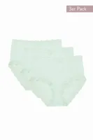 Nina von C 3-pack dames Tailleslip - Kant - Colours - Dames onderbroeken modal - Vrolijke kleuren