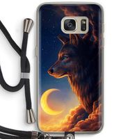 Night Guardian: Samsung Galaxy S7 Transparant Hoesje met koord