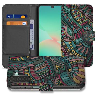 Samsung Galaxy A17 Boekhoesje Aztec Met 3 Pasjes Print