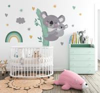 Vrolijke koala's Muursticker kinderkamer - thumbnail