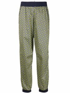 Moncler Grenoble pantalon de jogging à imprimé Lemon - Jaune