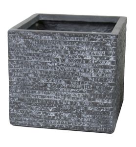 Pot kubus Utah b35h30 grafiet - Mcollections