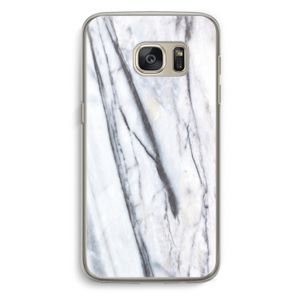 Gestreepte marmer: Samsung Galaxy S7 Transparant Hoesje