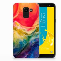Smartphone hoesje Samsung Galaxy J6 2018 Watercolor Dark