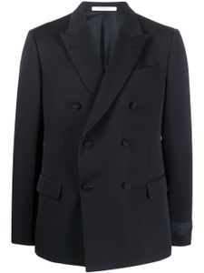 Valentino Garavani blazer en laine à boutonnière croisée - Bleu