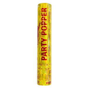 Feest confetti kanon goud 28 cm