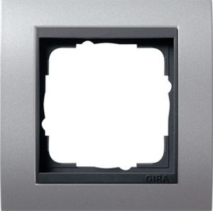 021106  - Frame 1-gang aluminium 021106