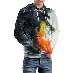 grafische herenmode 3D-print hoodie vakantie streetwear hoodies zwart hooded print fleece winter lente herfstdesigner sweatshirt met capuchon Lightinthebox