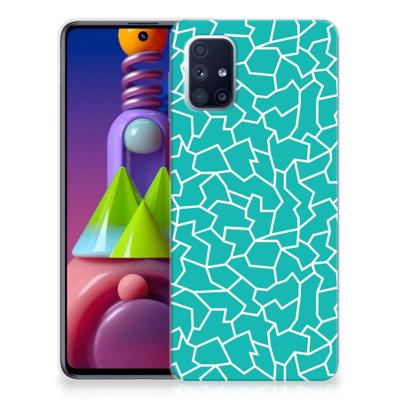 Samsung Galaxy M51 | Hoesje maken | Cracks Blue