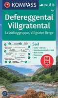 Wandelkaart 45 Defereggental - Villgratental | Kompass