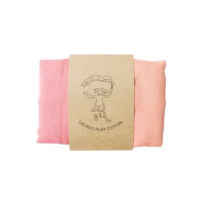 Laura's Play Cotton - Speeldoek pastel regenboog 120 x 120 cm