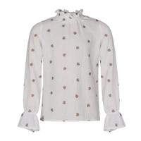 KIEstone winter blouse meisjes - wit - Fieke KIEstone winter blouse meisjes - wit - Fieke