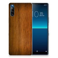 Sony Xperia L4 | Bumper Hoesje | Donker Hout