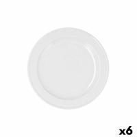 Dessertbord Bidasoa Glacial Ala Estrch Wit Keramisch 20 cm (6 Stuks) (Pack 6x)