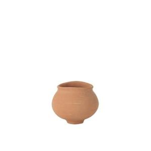 J-Line Bloempot Kaia Rond Cement Terra Small